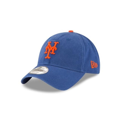 Blue New York Mets Hat - New Era MLB Core Classic 9TWENTY Adjustable Caps USA6041537